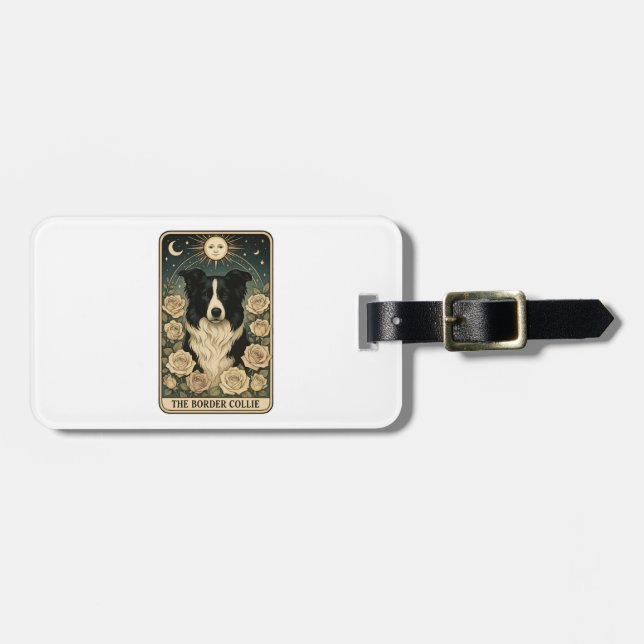 Border Collie Luggage Tag (Front Horizontal)