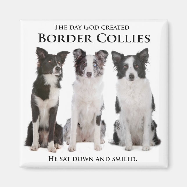 Border Collie Magnet (Front)