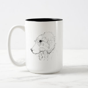 Border Collie Mug – Hand Drawn Ink Dog Coffee Mug