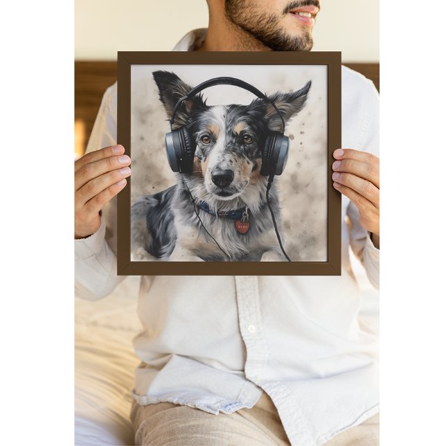 Border Collie Music Factory Art Poster (Creator Uploaded)
