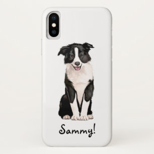 Border Collie Name Customisable iPhone X Case