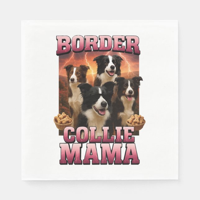 Border Collie  Napkin (Front)
