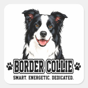 🐾 Border Collie Owner 🐾 Square Sticker