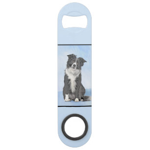 Border Collie Painting - Cute Original Dog Art
