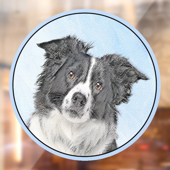 Border Collie Painting - Cute Original Dog Art (Sheet 2)