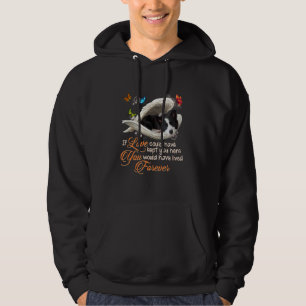 Border Collie Paw Love Loss Of Dog Beautiful Pet M Hoodie