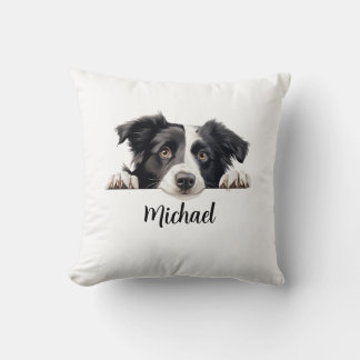 Border Collie Peeking Dogs Sublimation Bundle  Cushion