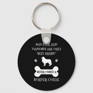 Border Collie Pet Dog Best Friend Key Ring