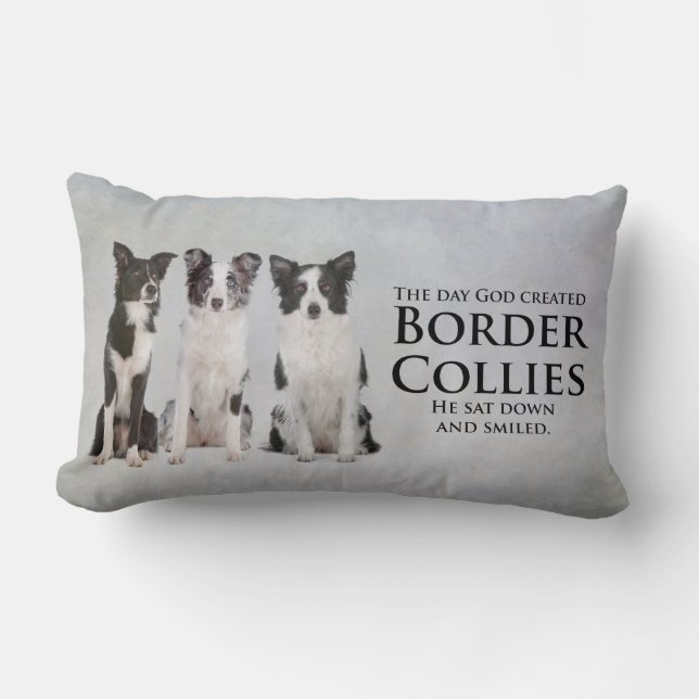 Border Collie Pillow (Front)