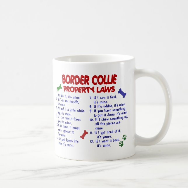 BORDER COLLIE PL2 COFFEE MUG (Right)