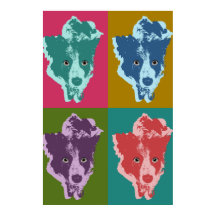 Border Collie Pop Art