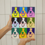 Border Collie Pop Art Poster<br><div class="desc">Pop art pattern designed product. Looks good on anything. ⭐PERSONALIZE this template with your artwork. ⭐EDIT it further to make more changes. ⭐TRANSFER this design to any product. Visit all my stores at bit.ly/SandyspiderStores (cut and paste).</div>