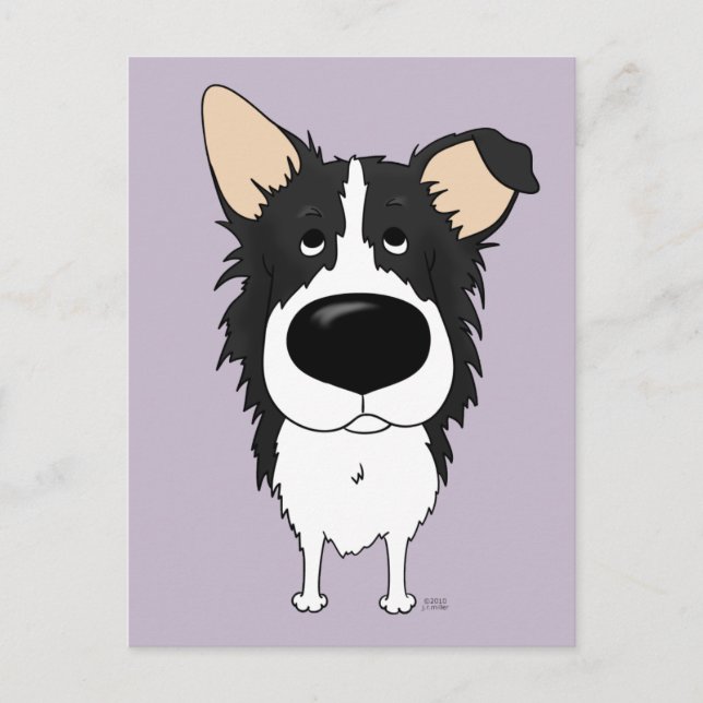 Border Collie Postcard (Front)