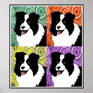 Border Collie Poster Original Art by Lorri