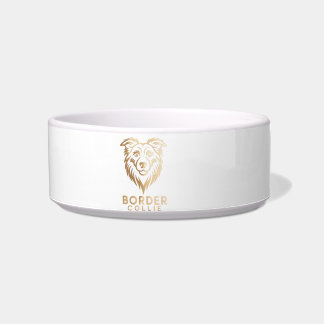 Border Collie Premium Gold Design Bowl