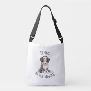Border Collie Pup: Genius in the Making  Crossbody Bag