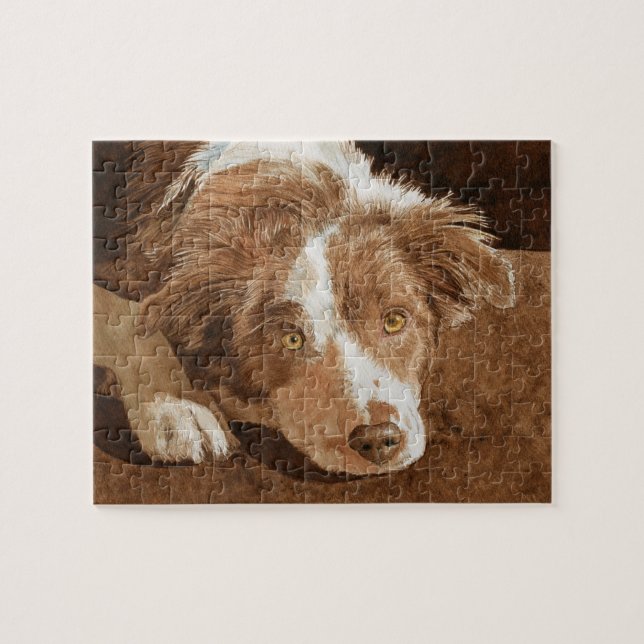 Border Collie Pup Jigsaw Puzzle (Horizontal)