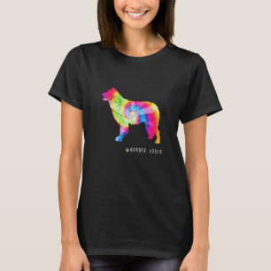 Border Collie Puppy Pet Dog Owner Hippy Tie Dye T-Shirt
