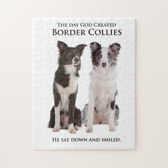Border Collie Puzzle (Vertical)