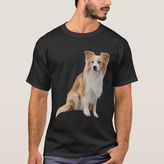 Border Collie Red T-Shirt (Front)