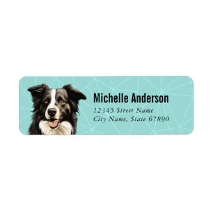 Border Collie Return Address Labels
