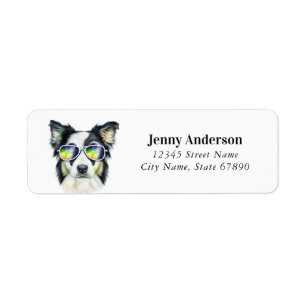 Border Collie Return Address Labels