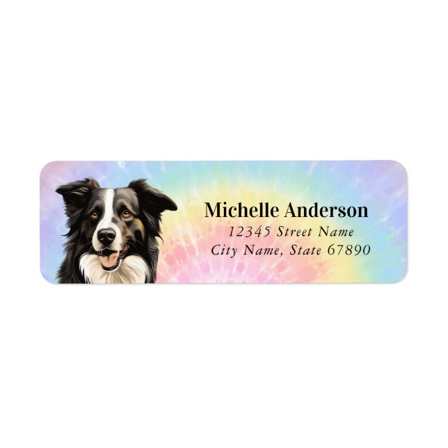 Border Collie Return Address Labels (Front)