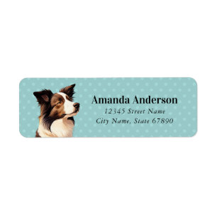 Border Collie Return Address Labels