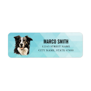 Border Collie Return Address Labels