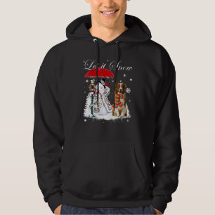 Border Collie Santa Dog Christmas Snowman Xmas Paj Hoodie