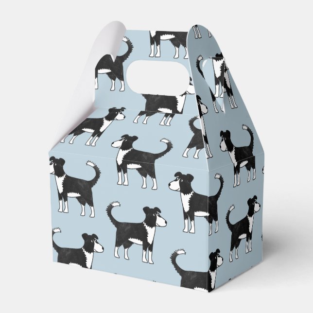 Border Collie Sheep Dog Favour Box (Front Side)