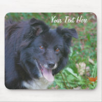 Border Collie Smiling Cut Dog Mousepad