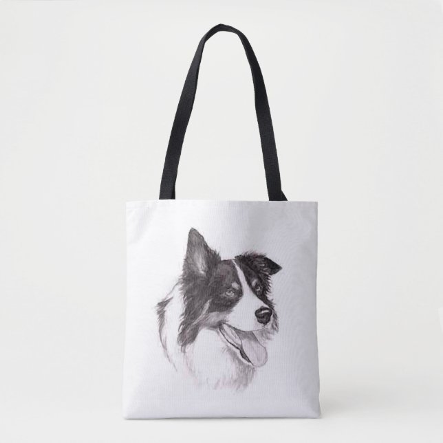 Border Collie Tote Bag  (Front)