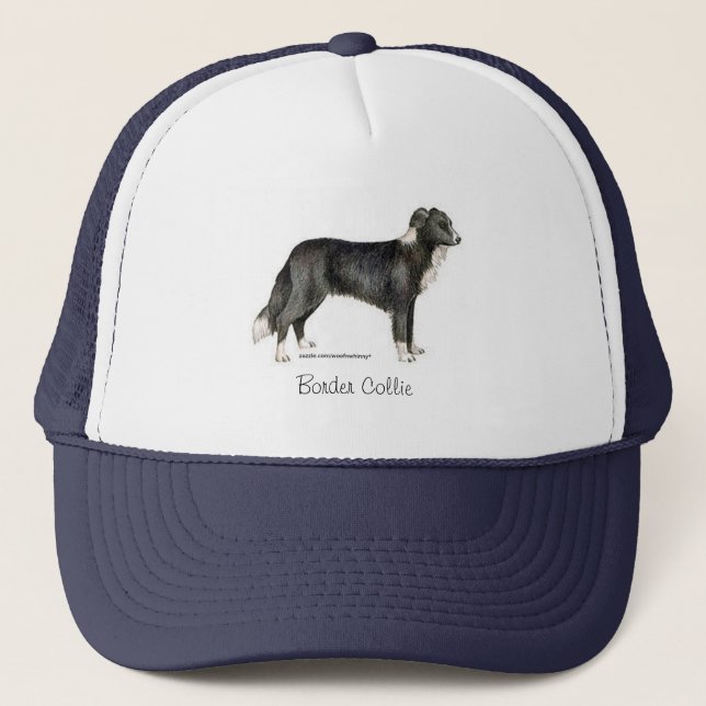 Border Collie Trucker Hat (Front)