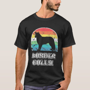 Border Collie Vintage Style Dog T-Shirt