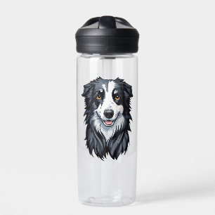 Border Collie Water Bottle