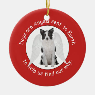 Border Collies Are Angels Ornament