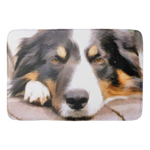 BORDER COLLIES BATH MAT