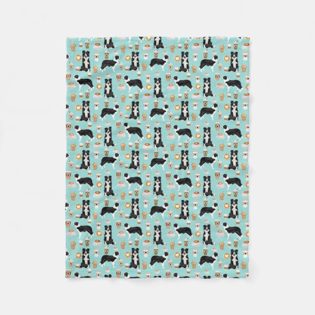 Border Collies Coffee Blanket (Front)