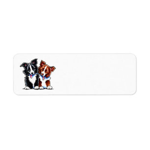 Border Collies Little League Return Address Label