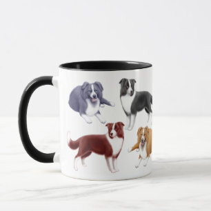 Border Collies Ringer Mug