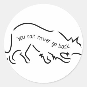 Border Collies - You Can Never Go Back Classic Round Sticker