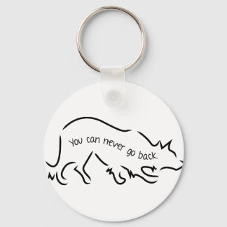 Border Collies - You Can Never Go Back Key Ring