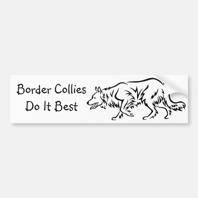 Border ColliesDo It Best Bumper Sticker (Front)
