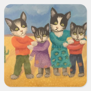 Border Crossing Square Sticker