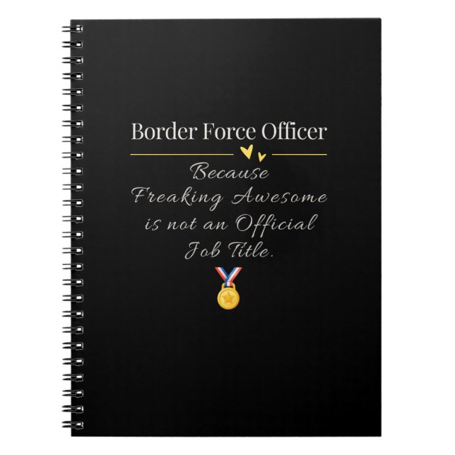 Border Force Officer Notebook (Front)