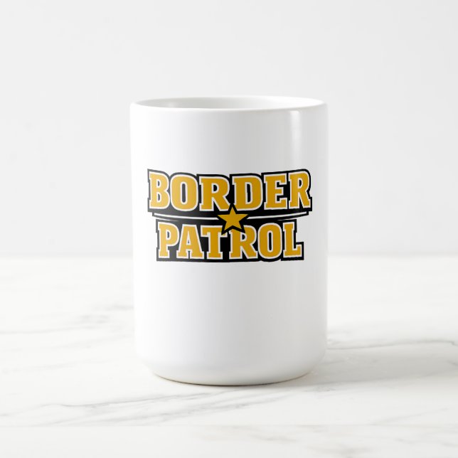 Border Patrol Bold Text Badge Coffee Mug (Center)