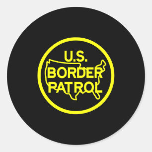 Border Patrol Est 1924 T Shirt  Classic Round Sticker