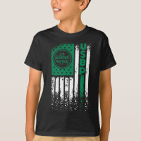 Border Patrol US Flag - Thin Green Line Law Enforc