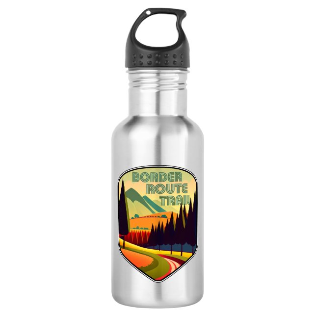 Border Route Trail Minnesota Colours 532 Ml Water Bottle (Front)